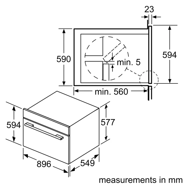 فر توکار بوش مدل VBD554FS0 - Image 5